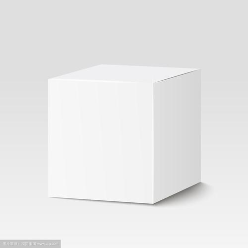 白色方盒纸板箱容器